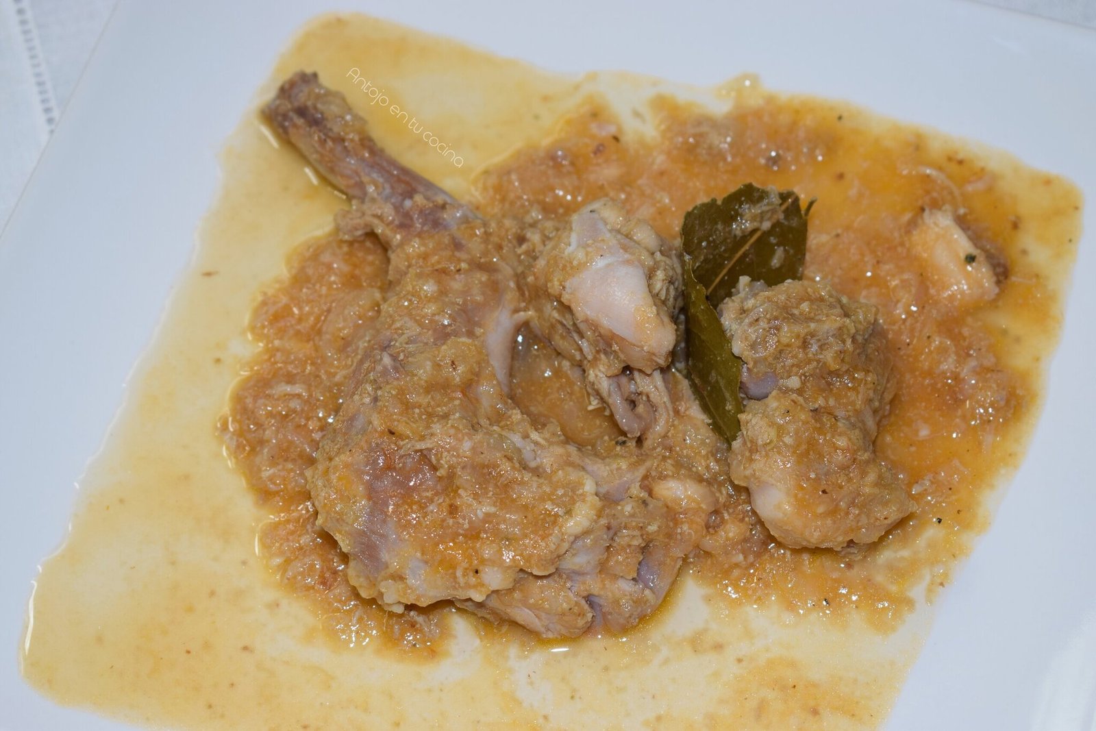 Conejo con cebolla en Robot de cocina, receta mallorquina fácil