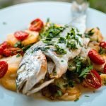 Lubina al horno con patatas