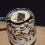 gelatina de café con crema de leche