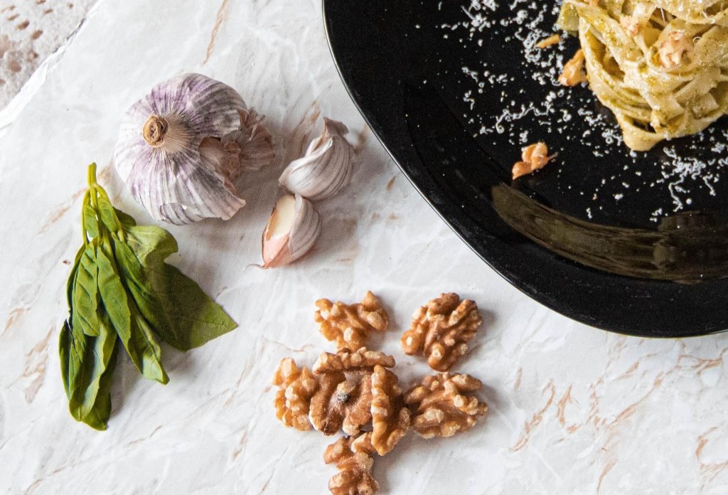 pesto albahaca y nueces