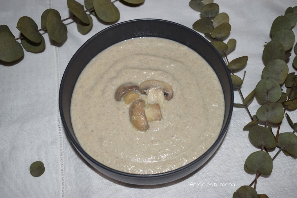 Crema de champiñones y queso azul FÁCIL y RÁPIDO