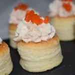 Canapés fríos rellenos de PATÉ de SURIMI
