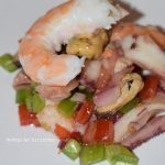 Salpicón de marisco. Plato frío sencillo y saludable