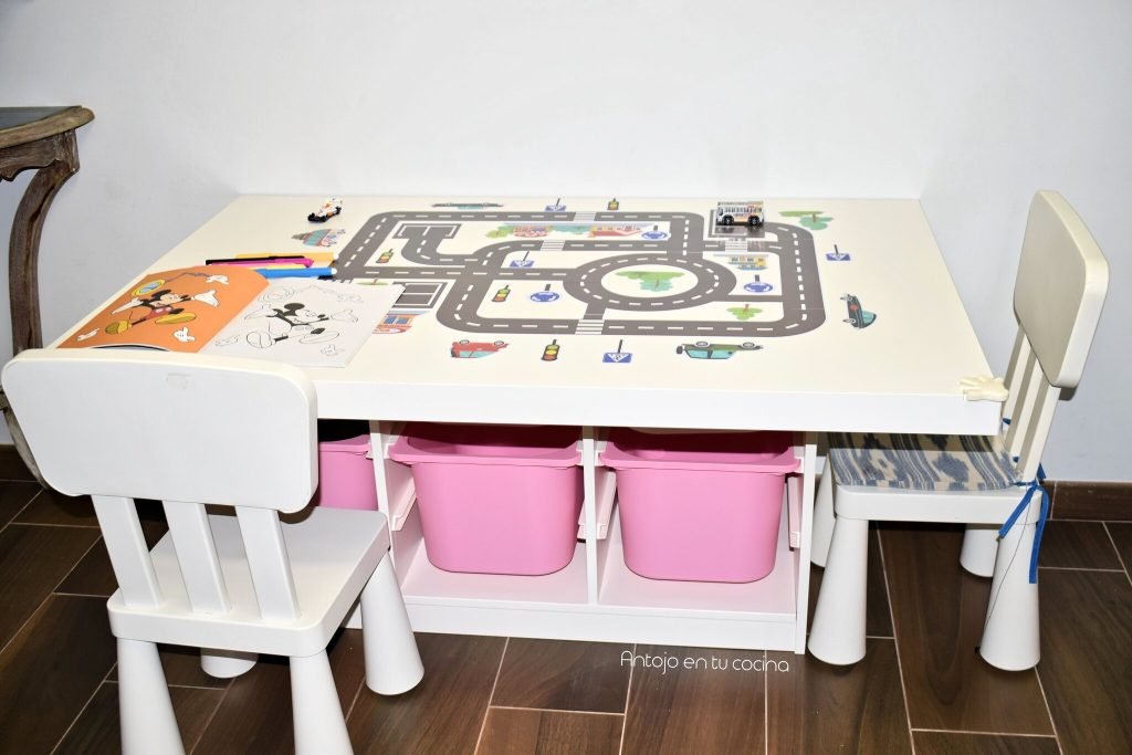 Cómo hacer una mesa de juegos fácil y barata con TROFAST de IKEA