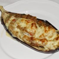 Berenjenas rellenas de arroz, receta fácil y saludable