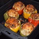 Pimientos rellenos de carne en Freidora de Aire