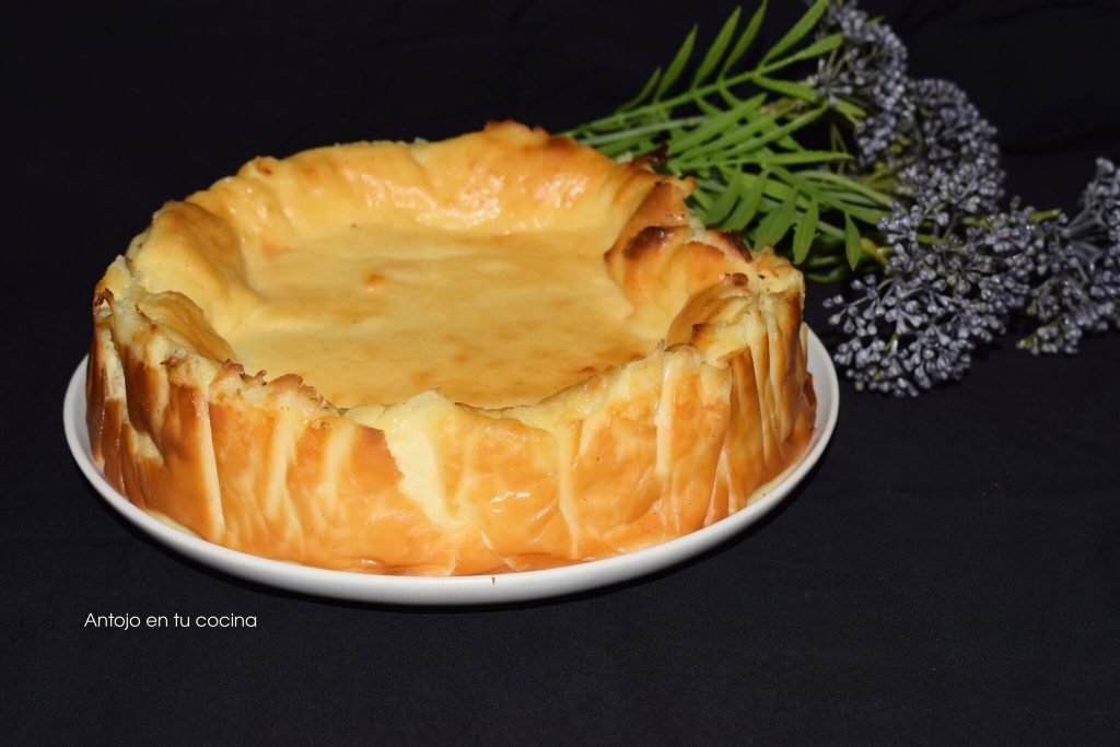 Tarta de queso en freidora de aire