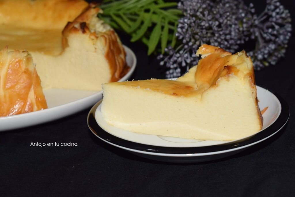 Tarta de queso en freidora de aire