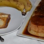 flan platano microondas