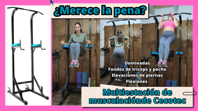 Drumfit PullUps 4000 Power tower. Multiestación de Cecotec. Características y opinión