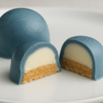 Bombones de chocolate blanco y queso azul (estilo tarta de queso)