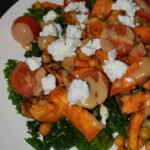 Cena Saludable y Fácil. Ensalada Templada de Kale, Boniato y Garbanzos
