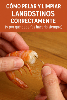 Cómo pelar y limpiar langostinos correctamente (y por qué deberías hacerlo siempre)