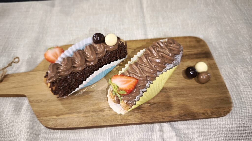 Pastelitos de chocolate muy fáciles, vistosos y rápidos de hacer ¡sin horno!