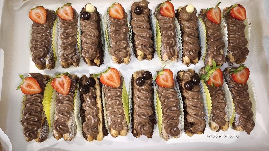 Pastelitos de chocolate muy fáciles, vistosos y rápidos de hacer ¡sin horno!