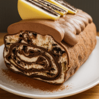 Pastel frío de Oreo con crepes en forma de rollo: un postre espectacular y fácil de hacer