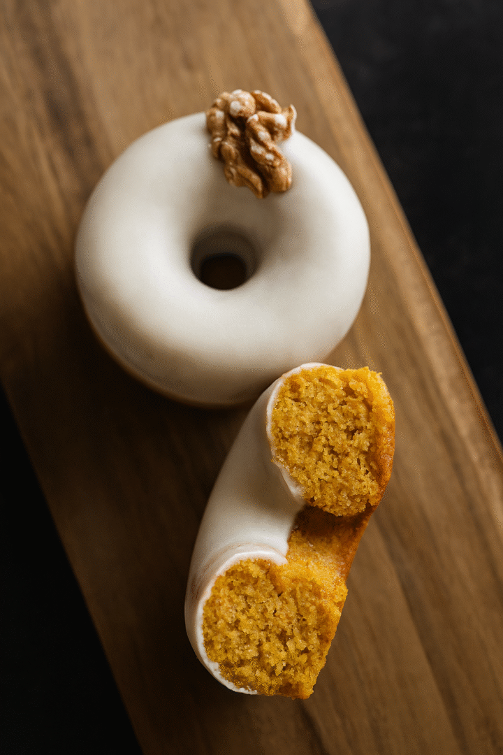 Donuts de zanahoria saludables con harina de avena (en freidora de aire)