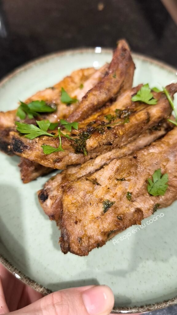 Costillas de cerdo en freidora de aire: la receta más fácil, jugosa y llena de sabor