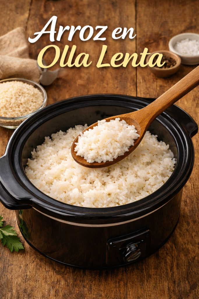 Arroz en olla lenta cómo hacerlo perfecto (tiempos, trucos y errores a evitar)