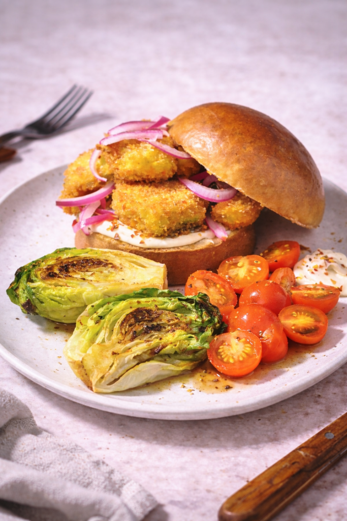 Hamburguesa de merluza empanada: una receta fácil, ligera y llena de sabor
