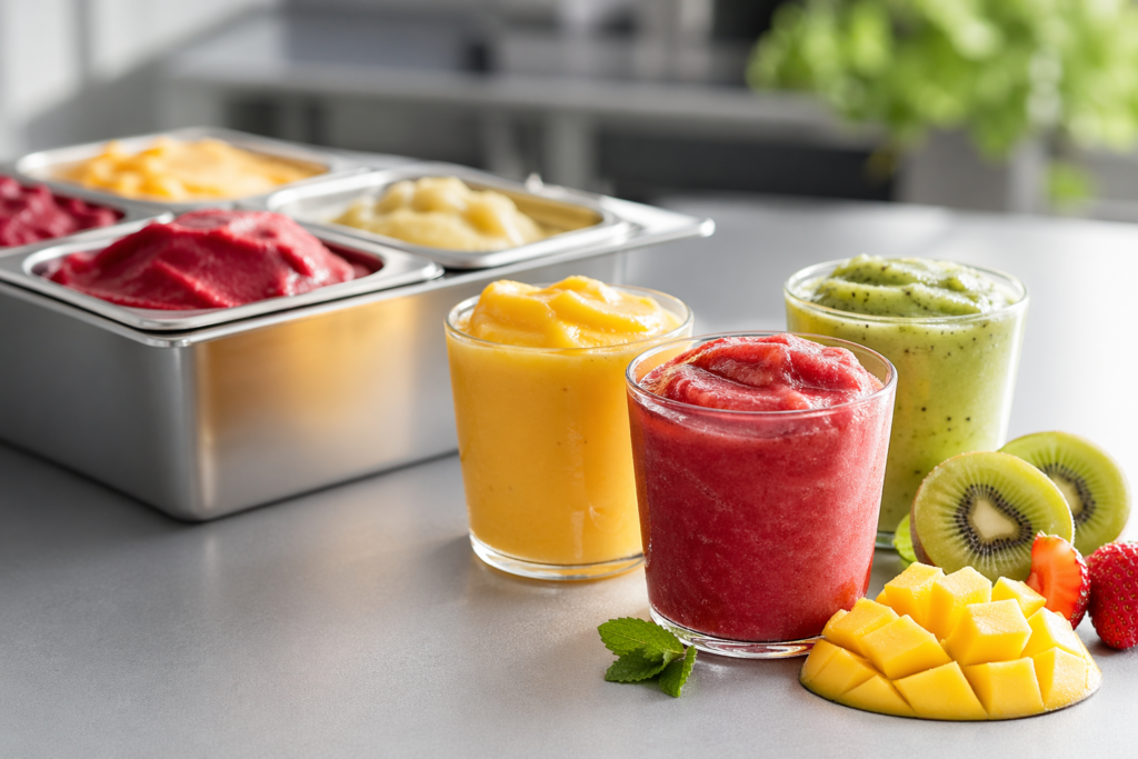 Guía para optimizar la producción de sorbetes y batidos en negocios de hostelería