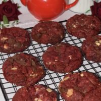 Galletas Red Velvet: suaves, intensas y con doble chocolate