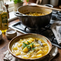 Guiso básico de patatas fácil, barato y reconfortante