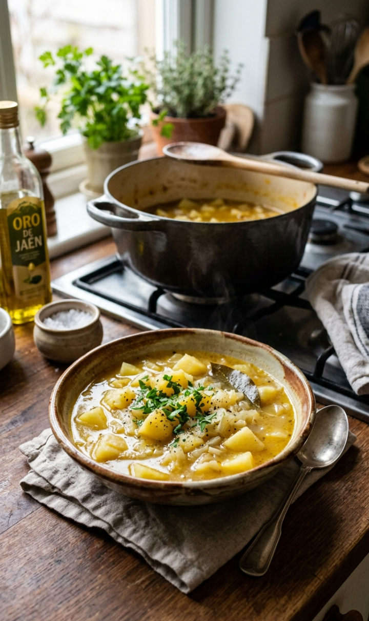 Guiso básico de patatas fácil, barato y reconfortante
