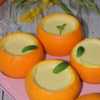 POSSET DE NARANJA. Crema de naranja sin huevo ni gelatina