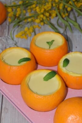 POSSET DE NARANJA. Crema de naranja sin huevo ni gelatina