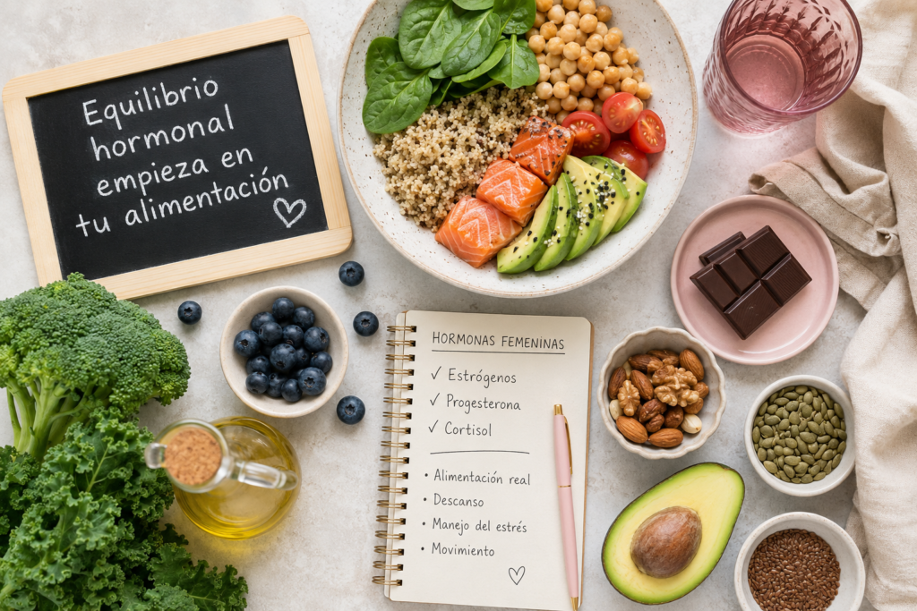 Alimentación y hormonas femeninas lo que comes sí importa