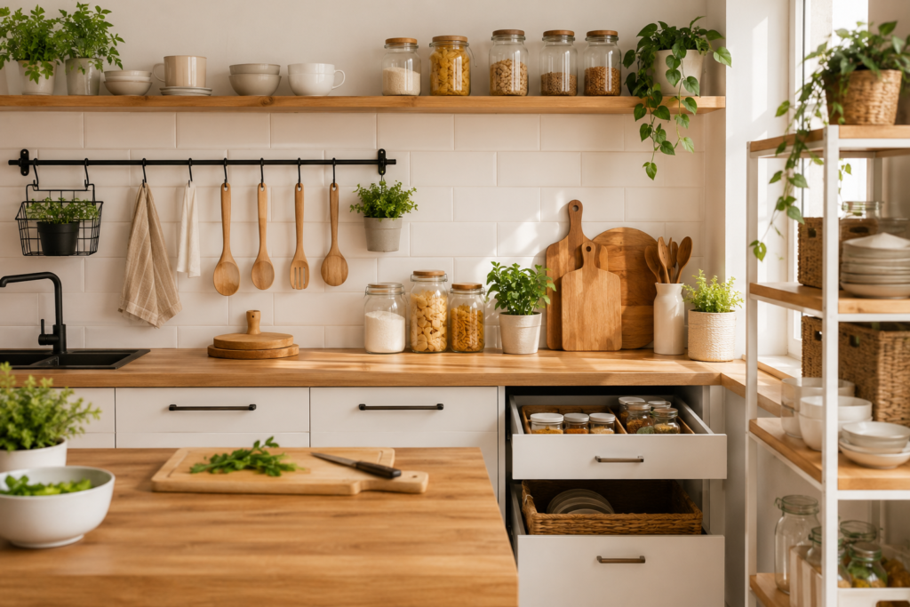cocina organizada y funcional