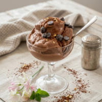 helado italiano de chocolate