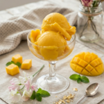 sorbete de mango con 1 ingrediente