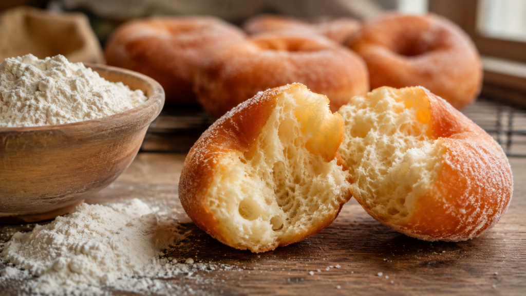 Lograr donas esponjosas usando la harina correcta
