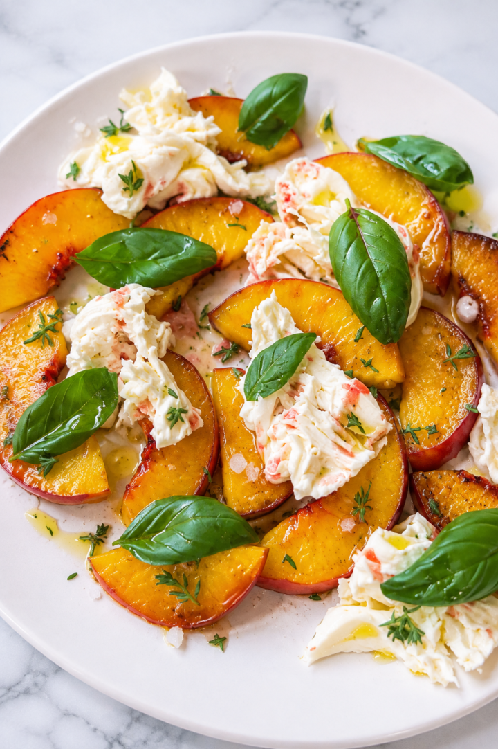 Cómo hacer ensalada de nectarina con mozzarella paso a paso