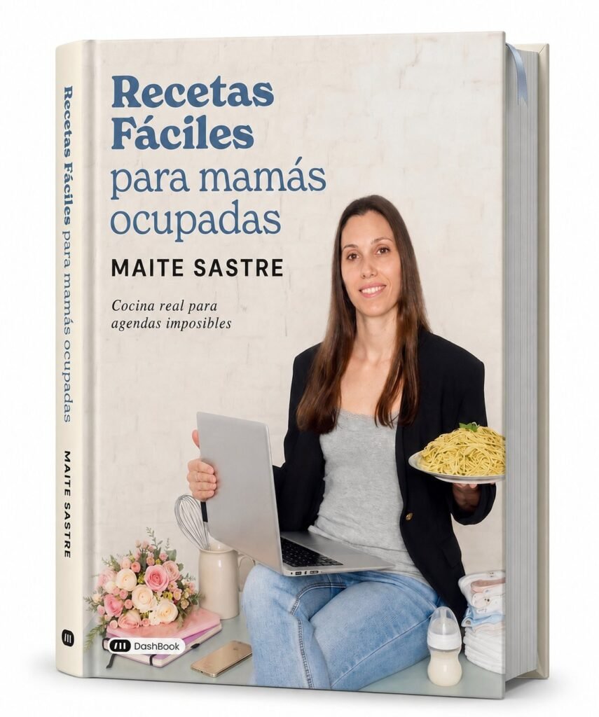 Portada del libro «Recetas fáciles para mamás ocupadas», de Maite Sastre