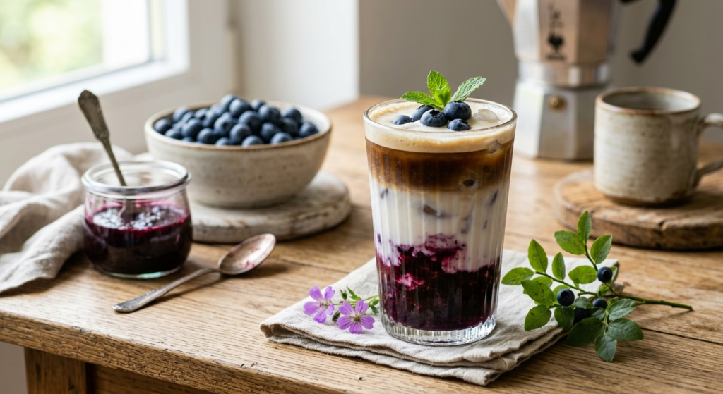 Café con arándanos: receta fácil, refrescante y deliciosa