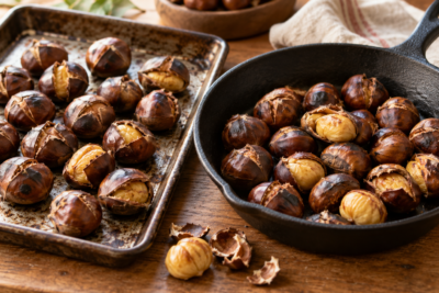 Castañas asadas en casa: al horno vs. en sartén, ¿cuál es la diferencia?